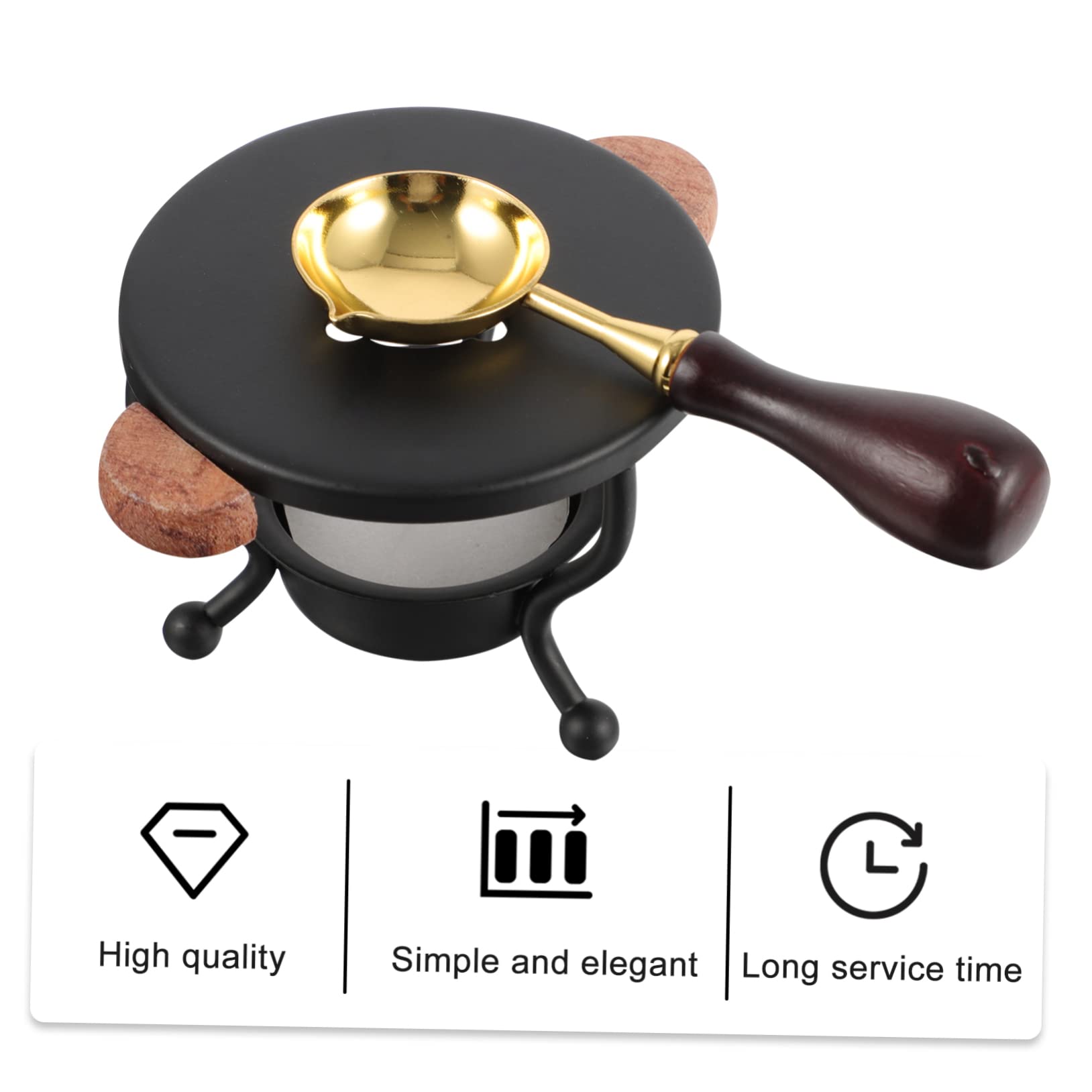 2 Set Di Kit Per Sigillare La Cera Cucchiaio E Perline Set Di Timbri Forno Di Fusione Per Sigillare Il Timbro 12 Pezzi*2