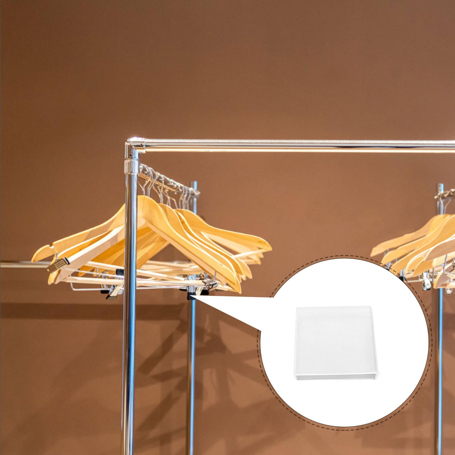 50 cintas de agarre de silicona antideslizantes para perchas de ropa, tiras protectoras transparentes para pantalones, fáciles de instalar, fundas antideslizantes para tiendas de ropa y uso doméstico