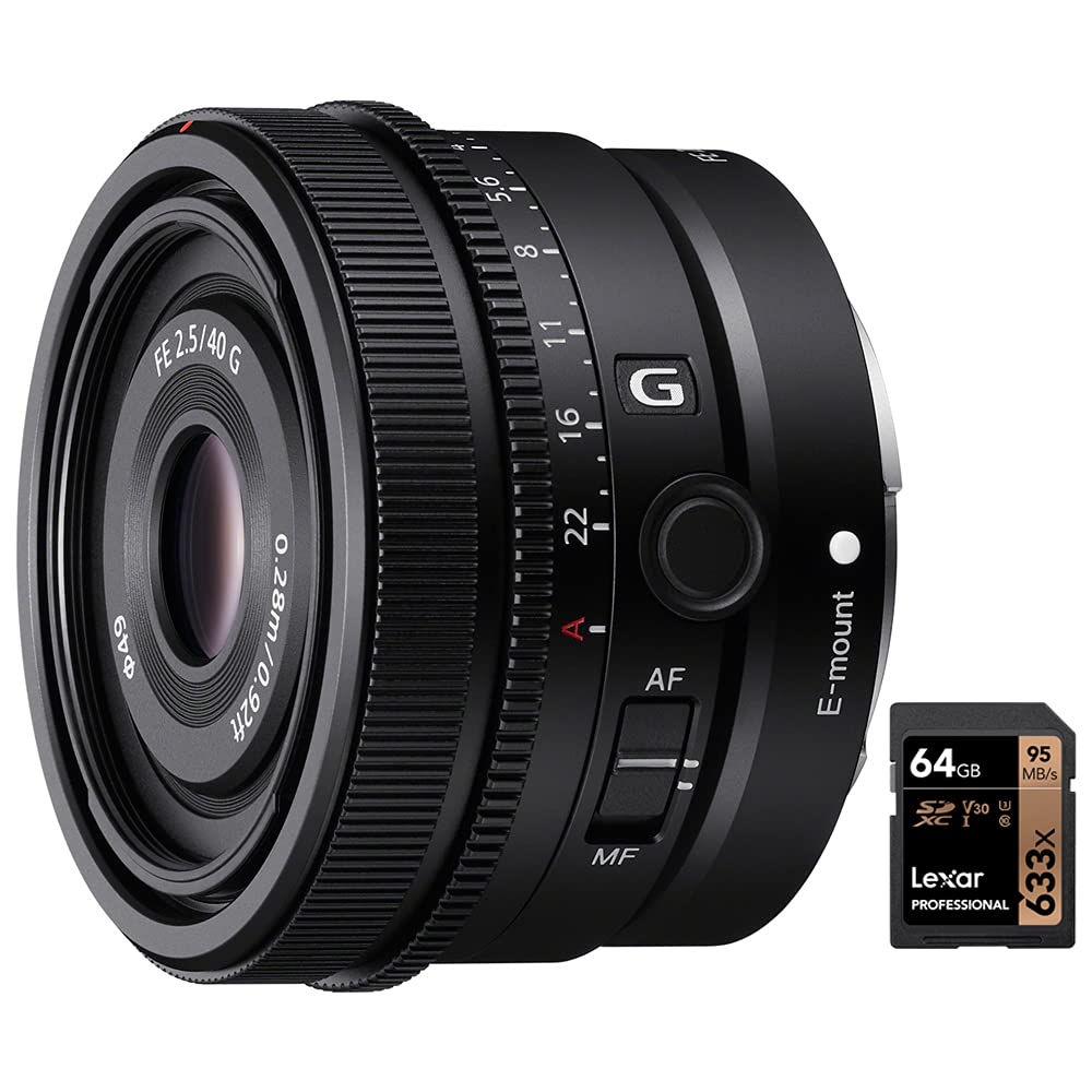Buy Sony SEL40F25G FE 40mm F2.5 G Full Frame Ultra Compact Prime G 