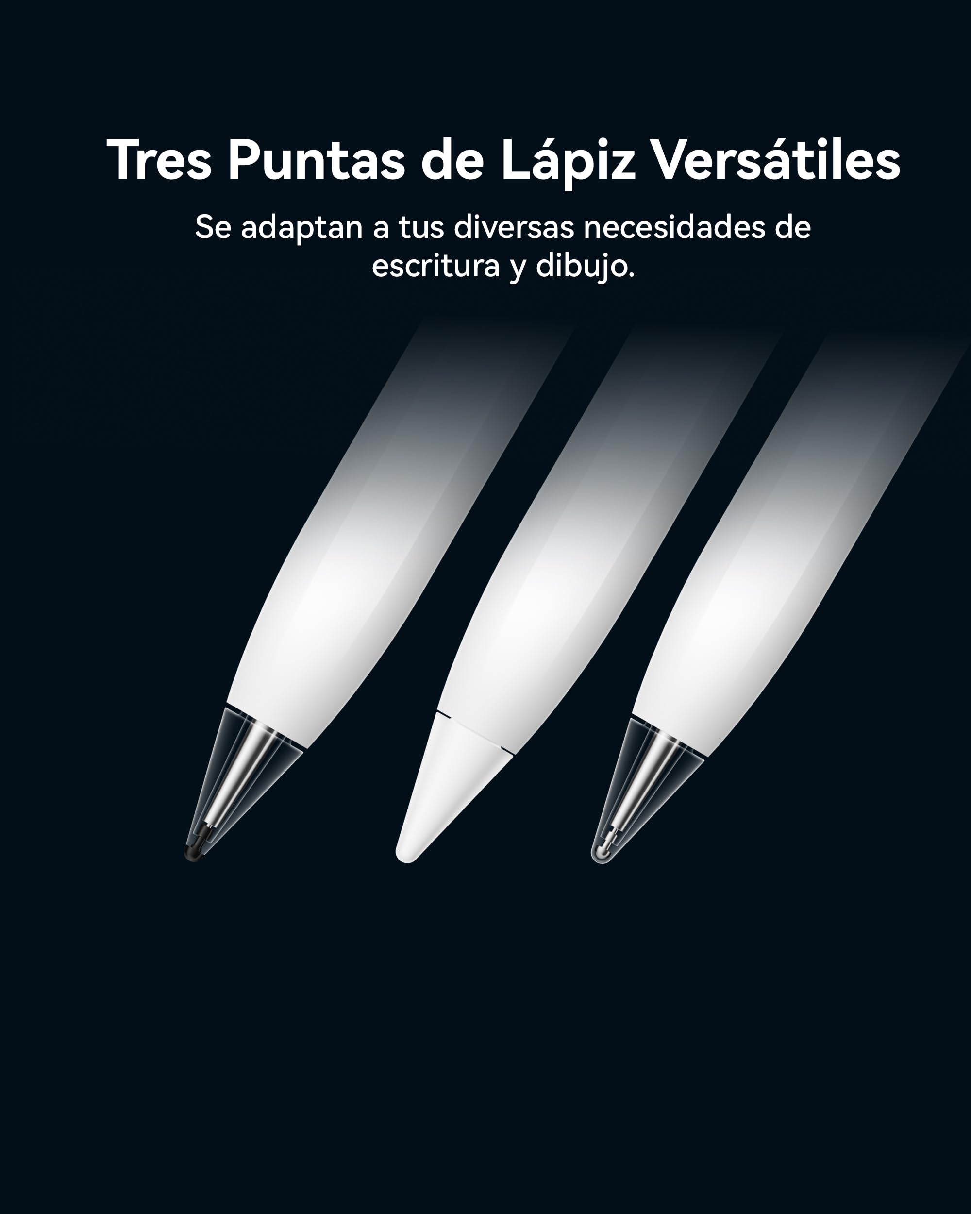 HUAWEI M-Pencil Pro, Lápiz Óptico, 3 Puntas Versátiles, Luz Intermitente Star Ring, Botón Rápido para Acceso Directo a App, Múltiples Gestos,10,000+ Niveles de Detección Presión, Conexión NearLink