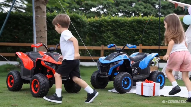 Amazon.com: Kids ATV 4 Wheeler, 24V 2 Seater Electric ATV Quad w