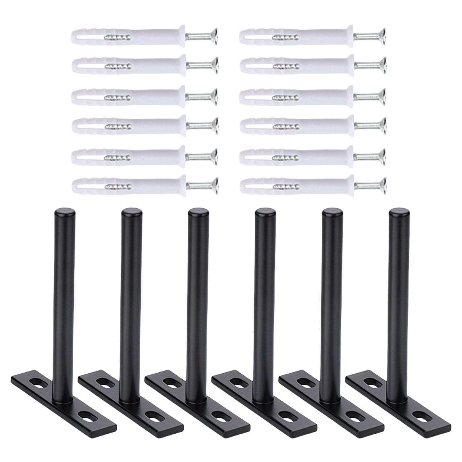 Minglea B 4 / 6 / 8Pcs Heavy Duty Concealed Shelf Rackets Concealed Floating Shelf Supports Set For Wall Mounted Storage & Displa Space Saving Racket