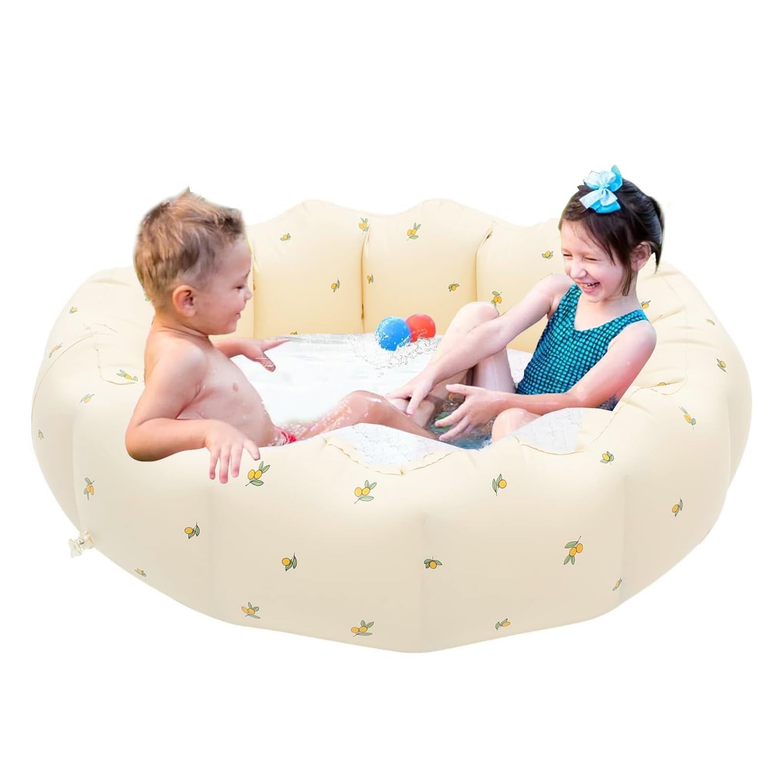 Piscina Hinchable para Niños,Piscina Hinchable Redonda 90x25cm,Piscina Hinchable Niños,Piscina Hinchable de Bebés,Piscina para Bebes,Hinchables Juegos Acuáticos Interior y Exterior.