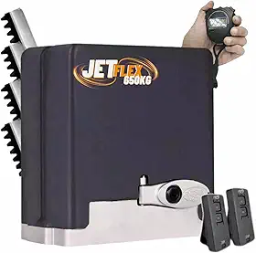 Motor De Portão Eletrônico Residencial DZ STARK 650 KG JETFLEX KL (Z18) PPA BIVOLT 2tx 4m