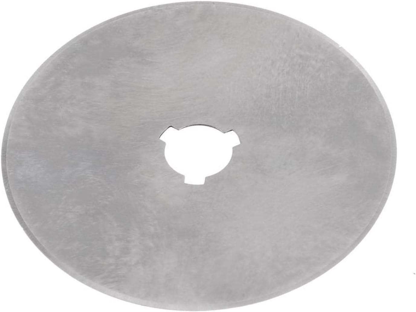 Rotary Cutter Blade, Steel Silver Cutting Blade 60mm 10pcs with Plastic Case for Fabric, Quilting, and Sewing projects