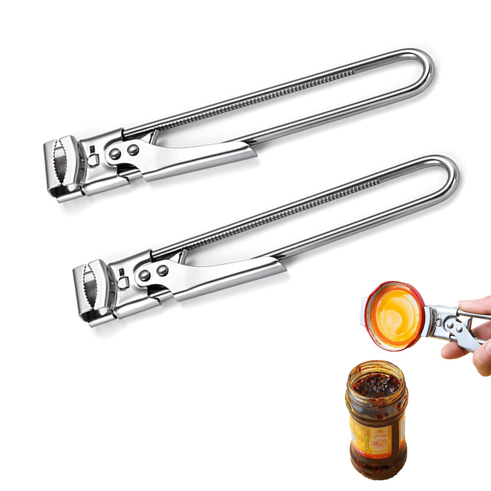 2 Apriscatole Manuali Regolabili - Acciaio Inox, Per Barattoli E Lattine, Ideale Per Anziani E Chi Ha Poca Forza - Foto 8