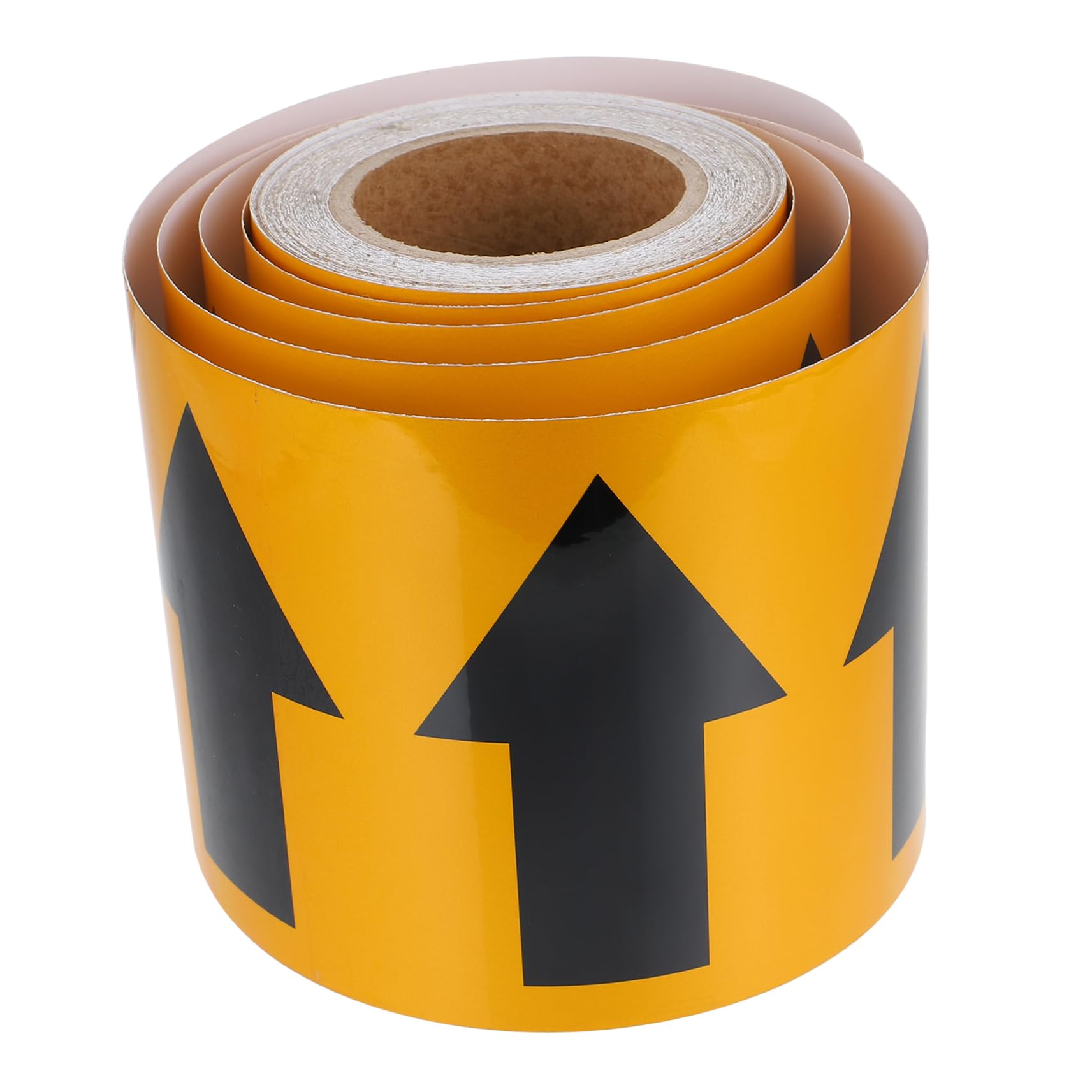 Cabilock Calcomanía de Flecha de Marcado en Pvc Negro para Señalización Industrial, Fácil y Conveniente de Usar, Adecuado para Marcar Tuberías y Rutas