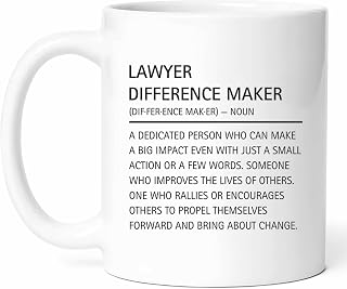 Lawyer Definition Mug - Legal Expert Coffee Cup - Attorney Funny Gift From - Advocate Tea Mugs - Counsel Cups - 11 Oz Ceramic Gifts For Lawyers, Birthday, Him, Her, Christmas, Law Day, Courtroom