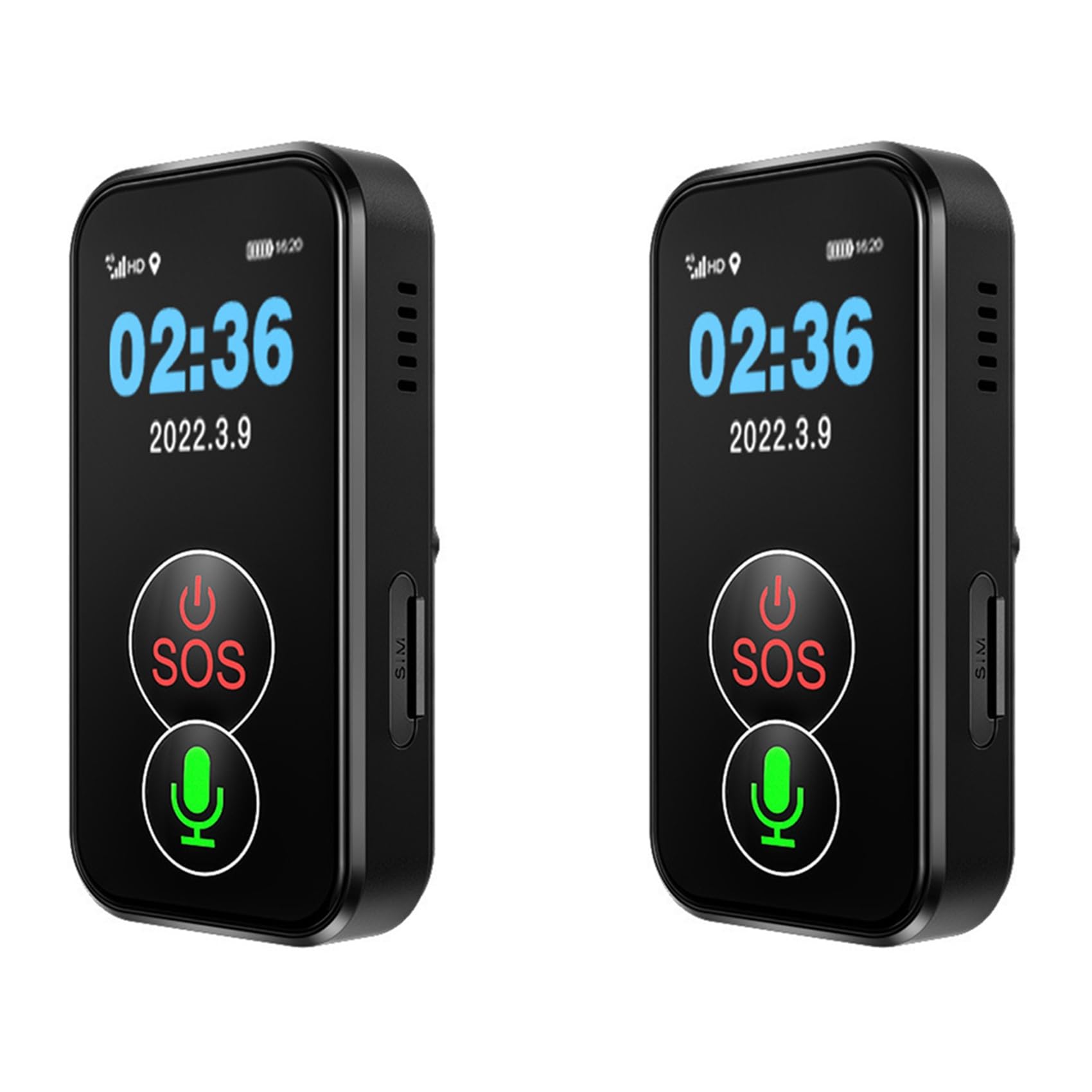 2X Lokalizator dla Osób Starszych 4G SOS Bezprzewodowy WiFi Pager Opiekuna Lokalizator Osób Starszych Lokalizator Alarmu Upadkowego IP67 Antyzagubiony