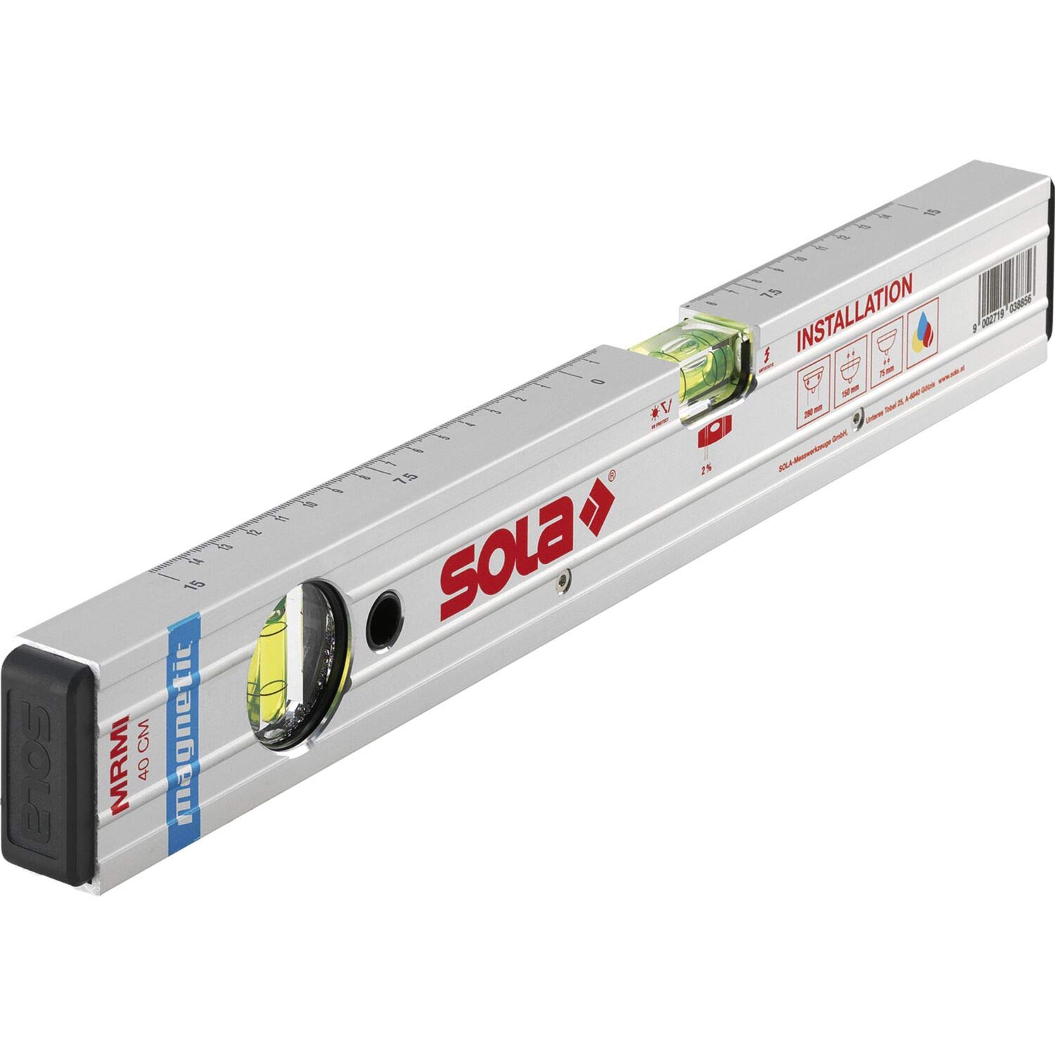 SOLA-MRMI40-Nivel magnet. Instalación 40cm