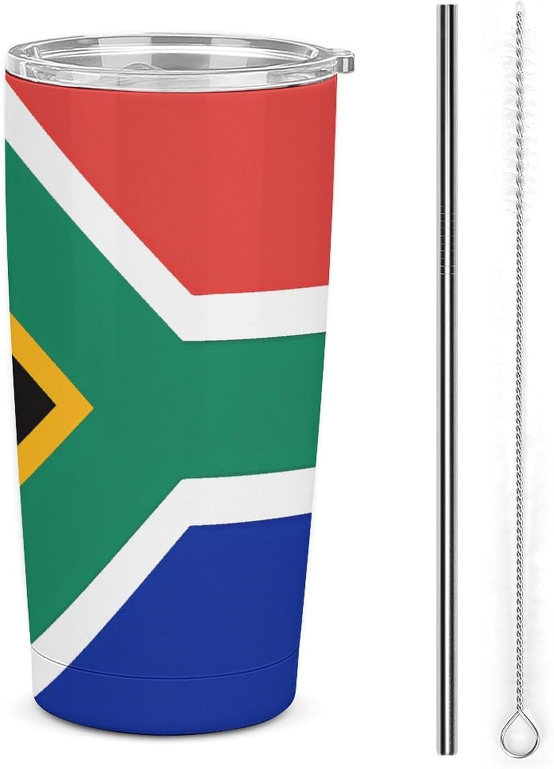 Stainless Steel Tumbler Insulated South Africa Flag Printed Insulated Cup for Travel Reusable Car Cup