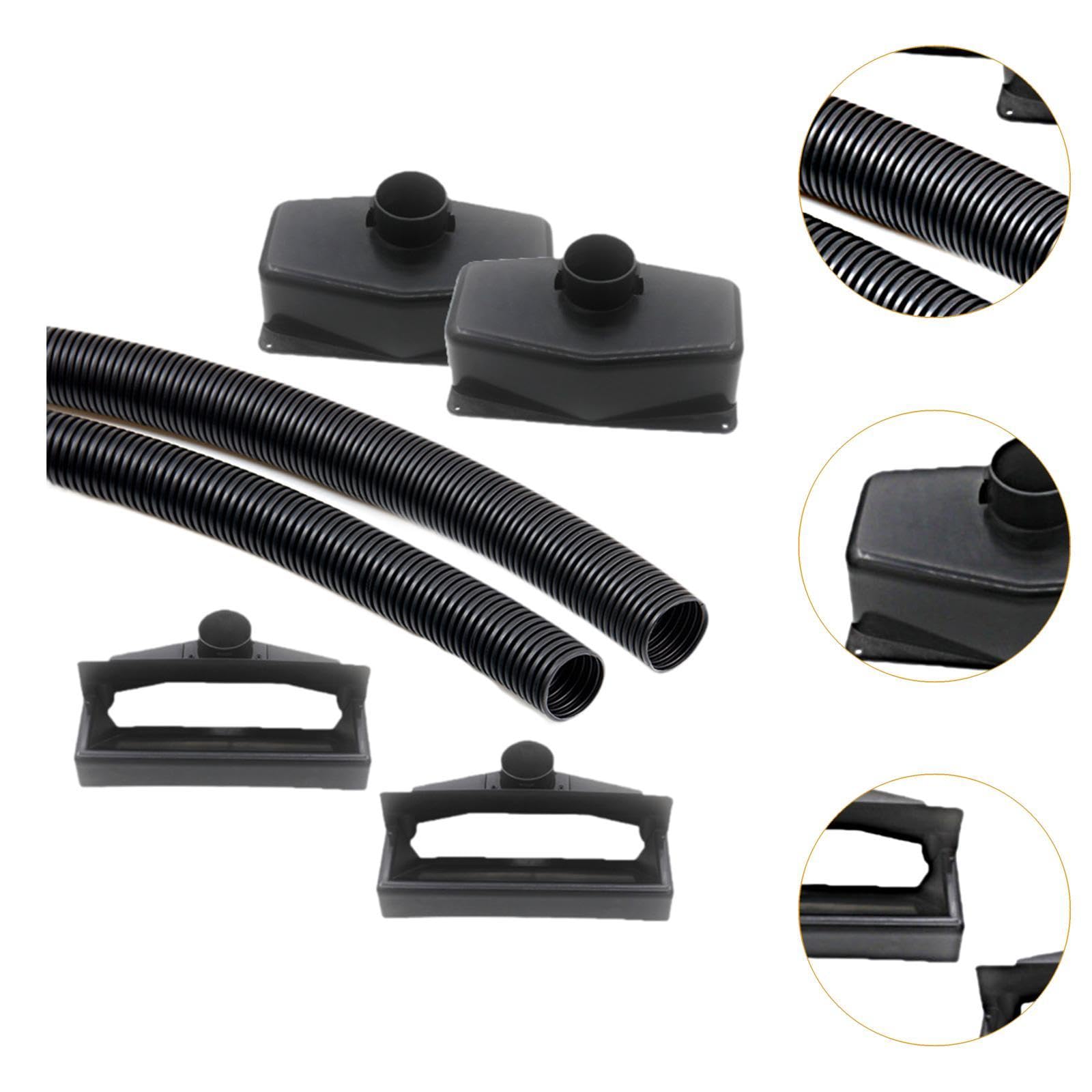 QSTDGVPW Foosball Ball Collecting Box Set with Corrugated Tubes Replacement Enthusiasts Ball Management Table Football Collection Box