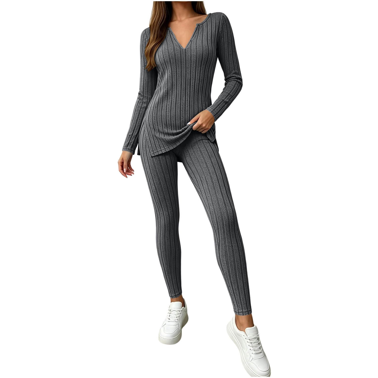 Tuta Sportiva Donna Felpa e Pantaloni Jogger 2 Pezzi Coordinata Comodo