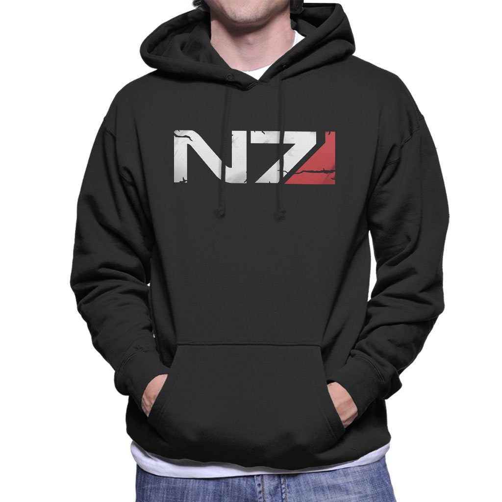 Cloud City 7 Mass Effect N7 Armour Men's Hooded Sweatshirt Black