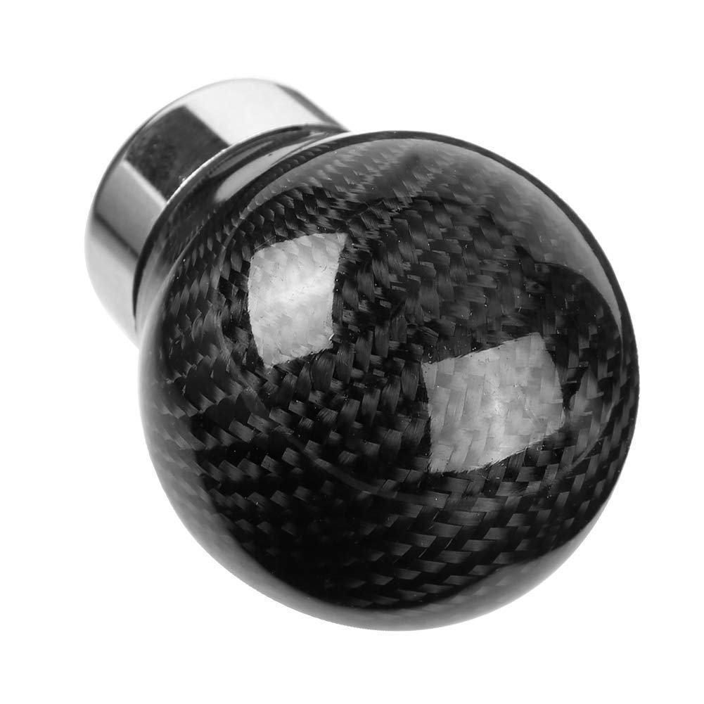Carbon Fiber Gear Shift Knob Universal Car Modification Aramox True Carbon Fiber Gear Lever Knob Black Carbon Fiber