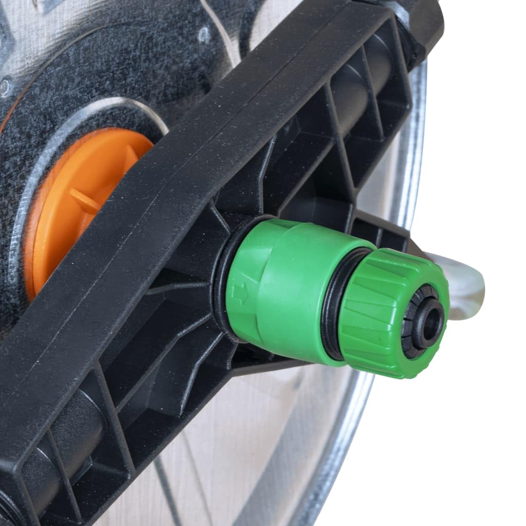 SURENHAP Enrouleur De Tuyau Mural Pour Tuyau De 50 M 1/2' Acier - DNS100429 - Jardin