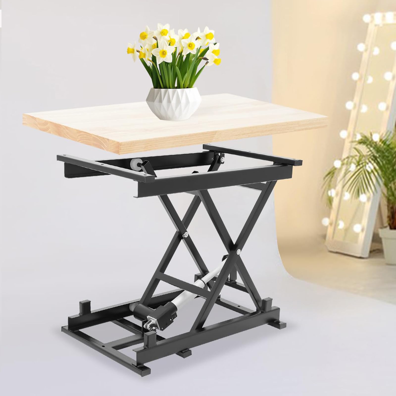 LYDZUSDP Electric Coffee Table Lift,Multifunctional Electric Coffee Table Lifting Frame,Lifting Rack,with Wireless Remote Control,for Home,Office Building