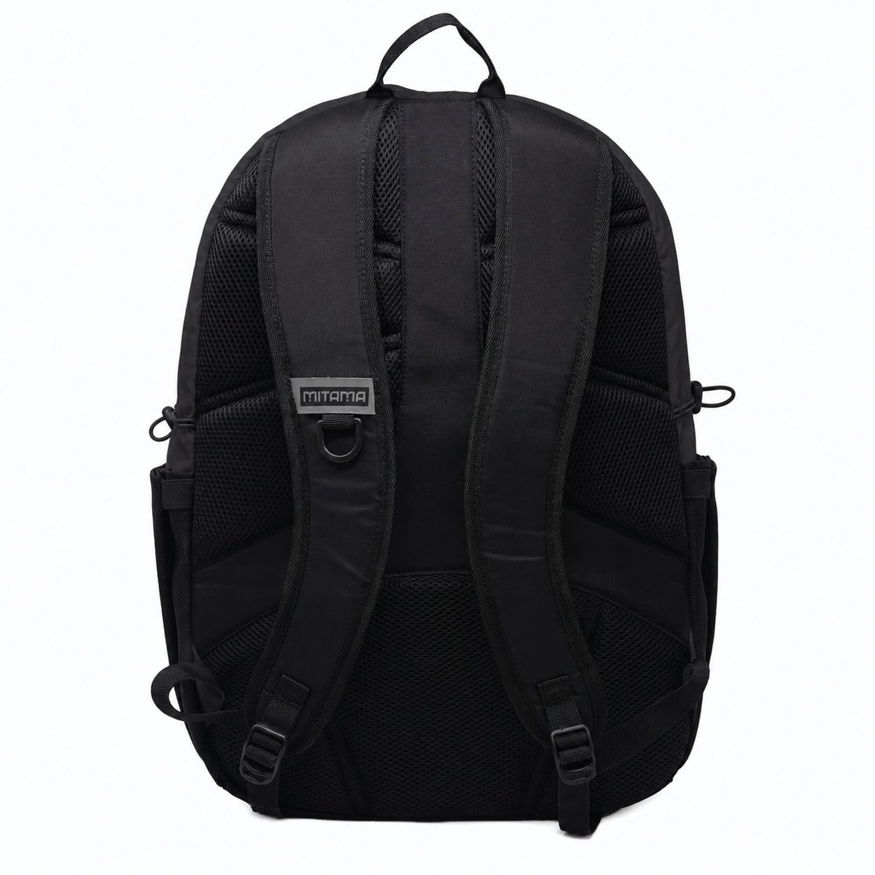 Mitama Zaino Scuola, Univeristà, Viaggio, RTE (READY TO EVOLVE) Midnight Black, Doppio Scomparto con Fibbie Laterali, Ragazzi e Ragazze, Tasca Porta PC e Tasche Accessoriate, con Astuccio, nero