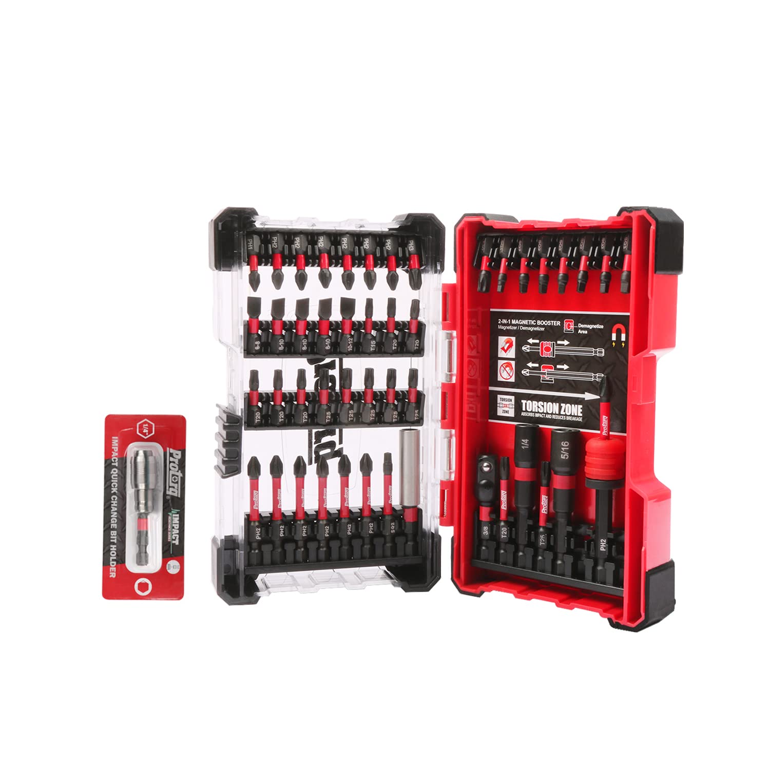 Protorq Impact Drive Bit with Quick change bit holder, Christmas Gift, holiday gift, 48 pieces