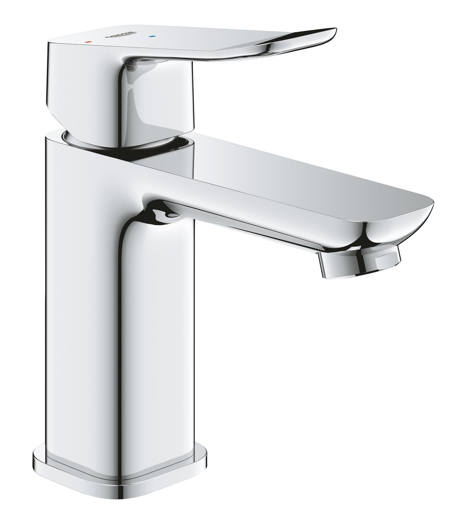 GROHE Dice Mitigeur monocommande Lavabo Taille S (Robinet pour Lavabo de Salle de bain, Avec bonde clic clac, facile à installer avec QuickTool inclus, Economie d'eau), Chrome, 1018610000