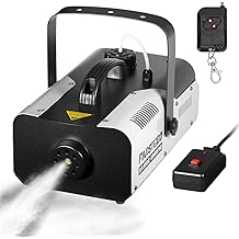 Fog Machine 1000W with Wireless Remote Control and Manual Control, Professional Stage Smoke Machine for DJ Concert Halloween