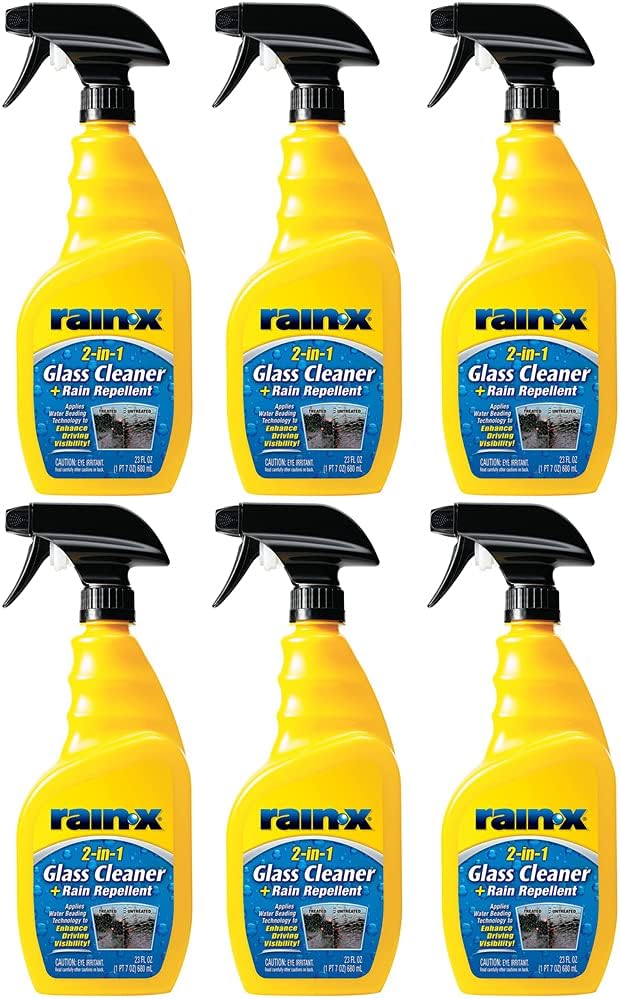 RainX 5071268 2in1 Glass Cleaner and Rain Repellant 23 oz, 2 Pack Health
