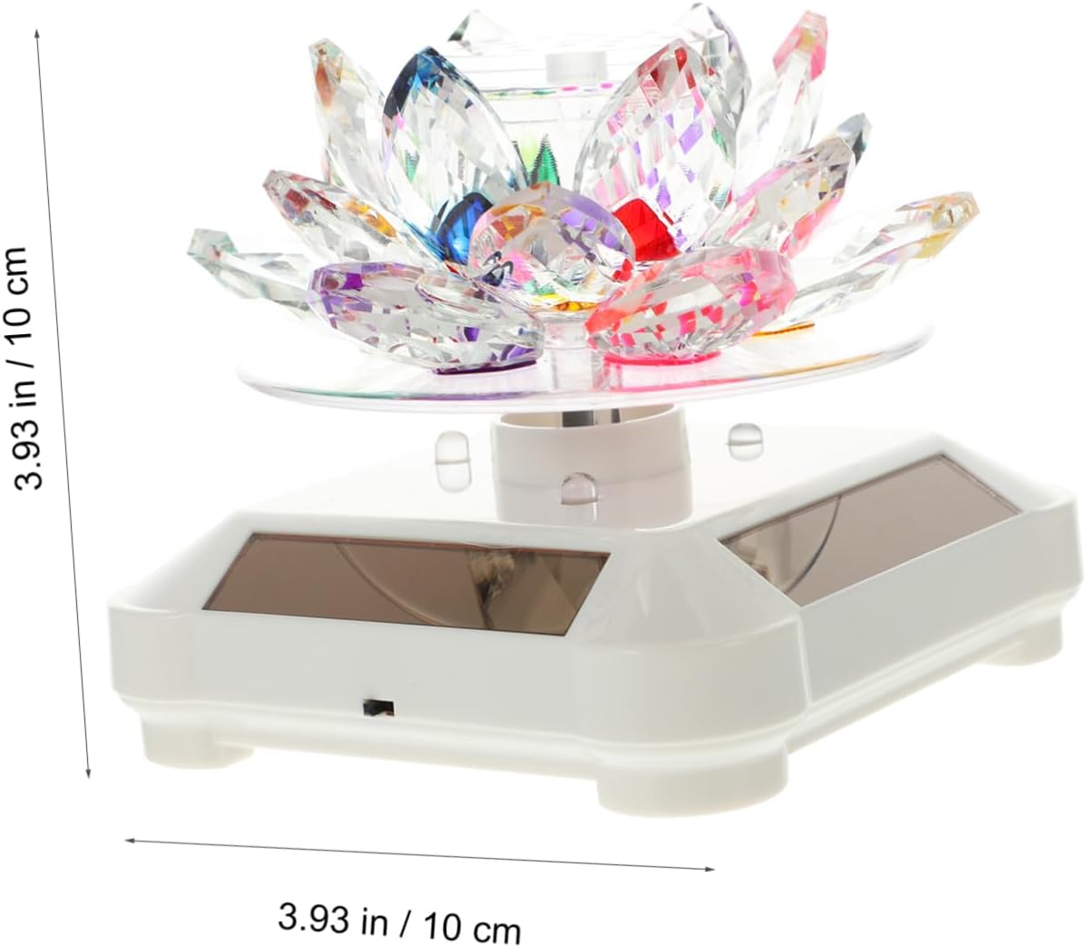 Mobestech Rotating Solar Lotus for Car Aromatherapy Decor Energy-Saving Design Random Style