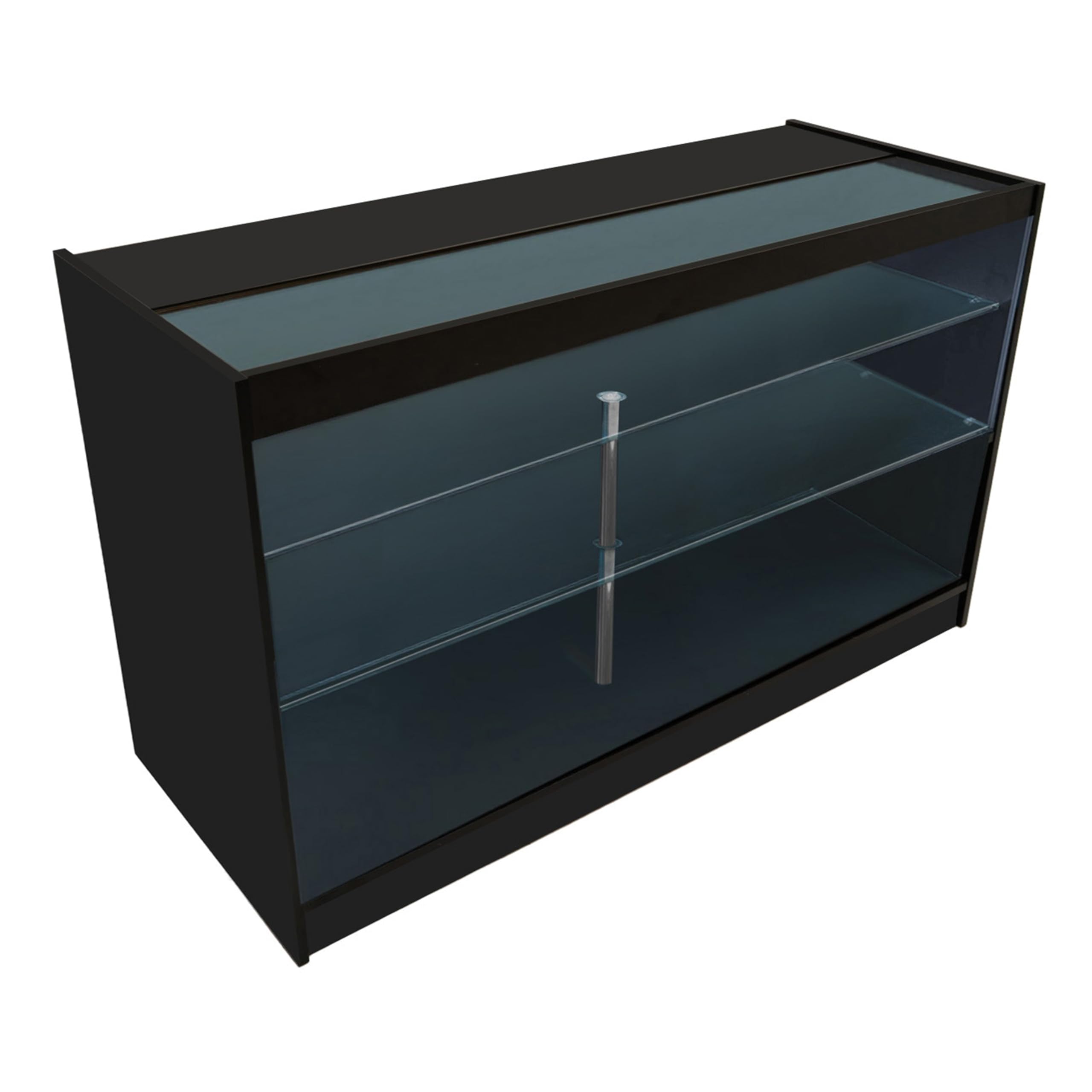 Black Shop zestaw liczników Polaris LED Light K1500 B1500 CM60 TB60 150 cm 60 cm W Zamykane drzwi przesuwne klucze jednostki do przechowywania detalicznego do bloku szklana witryna witryna szafka