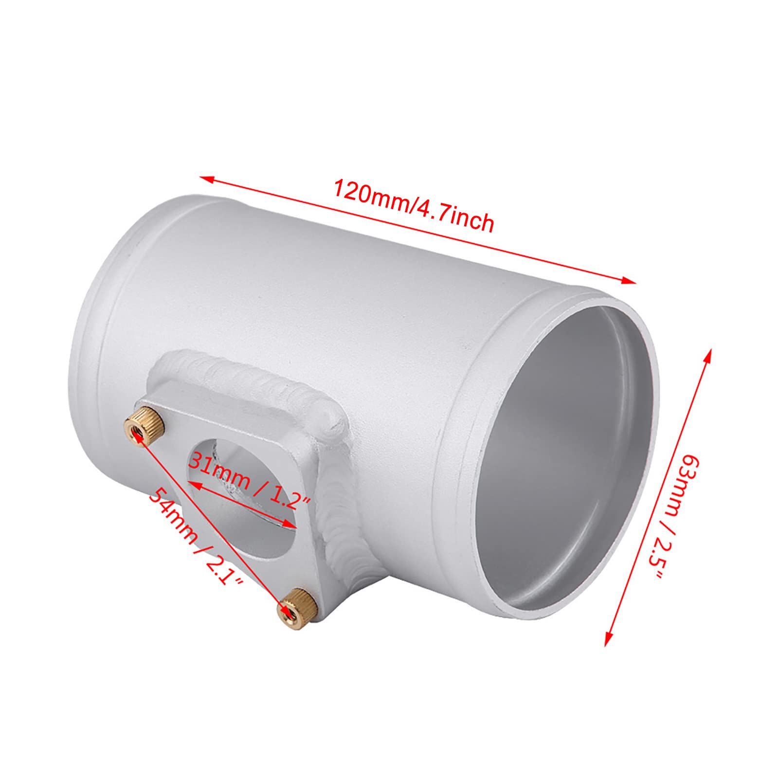 Luftstromsensoradapter Aluminiumlegierung 63 70 76 83mm Außendurchmesser 63mm Kraftstoffsystem
