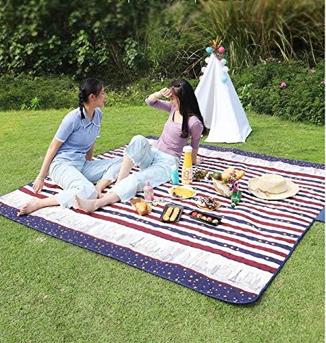 AMSS Outdoor Waterproof Blanket, Machine Washable Fold Picnic Blanket Blanket for Camping,Park,Beach,Hiking,Family