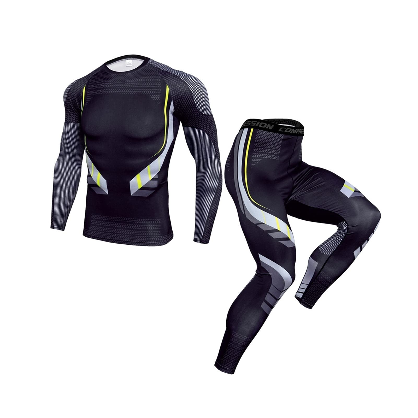 Maillots cyclistes hommes à séchage rapide et manches longues haut hautement élastique