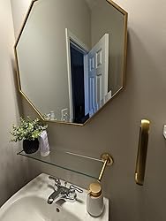 Gatco Spa Glass Shelf - Polished Brass