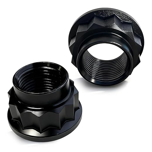 Front Wheel Axle Shaft Nut Left Right Side Replace 90177-22001 90080-17238 Driveshaft Nuts Compatible with for Toyota Corolla Camry Highlander Landcruiser RAV4 Lexus Scion Prius Yaris 2Pcs