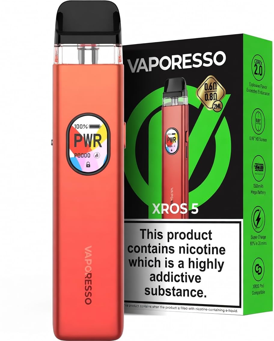 VAPORESSO XROS 5 POD Vape Kit [Coral Red]