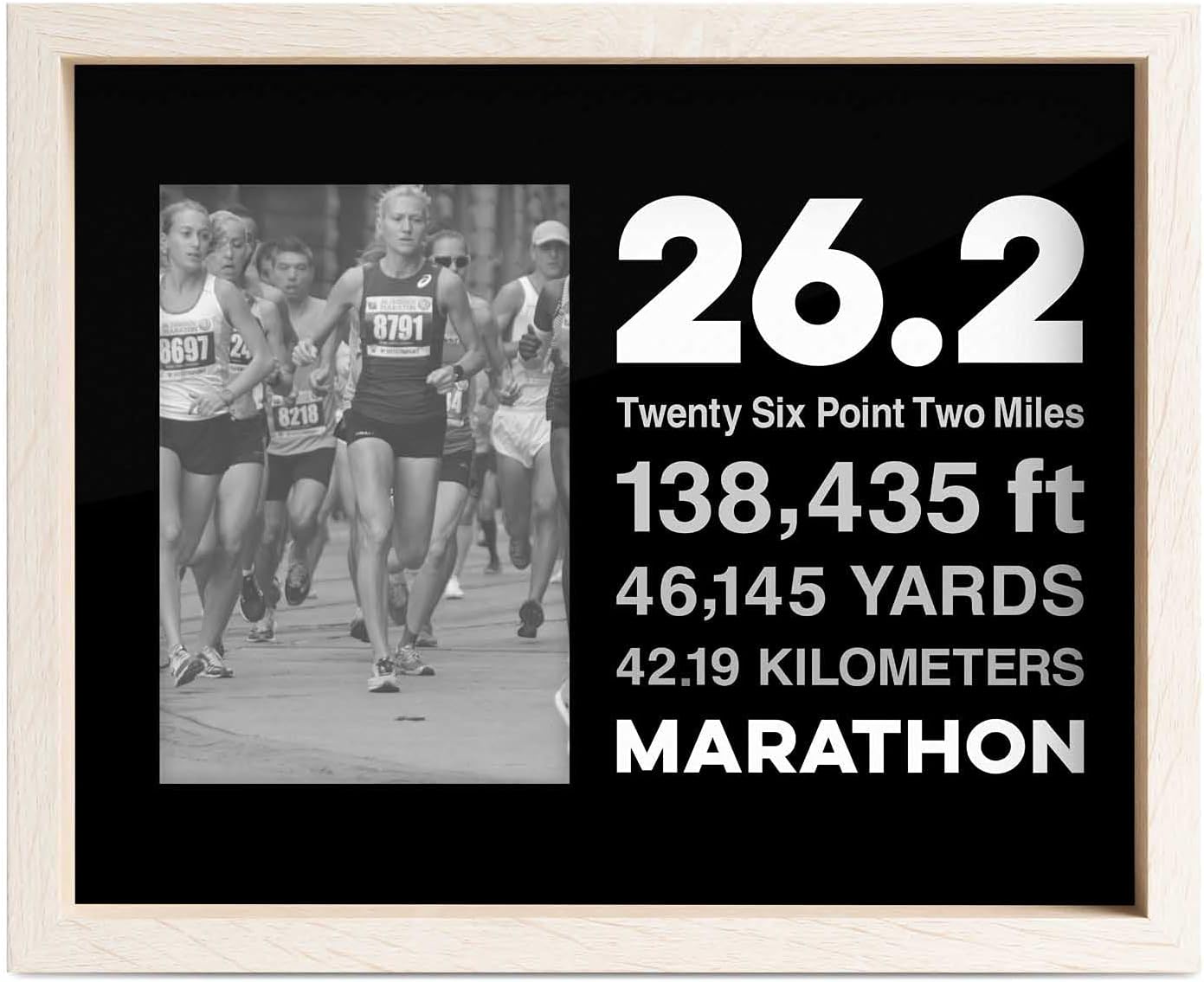 Gone For a Run Premier Running Photo Frame | 26.2 Math Miles