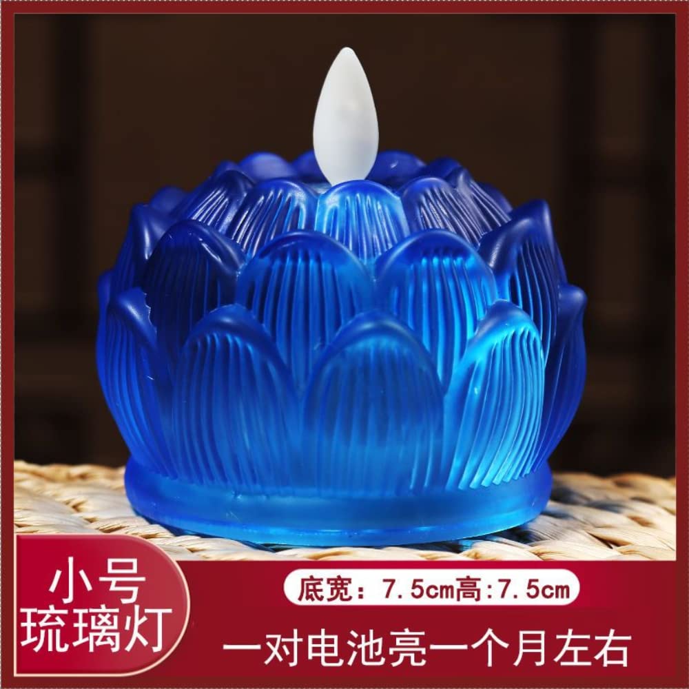 XIALON 1 Pair 7.5cm Household Electronic Candle Lamp Permanent Lamp Lotus Lamp Buddha Headlight LED for Buddha Lamp