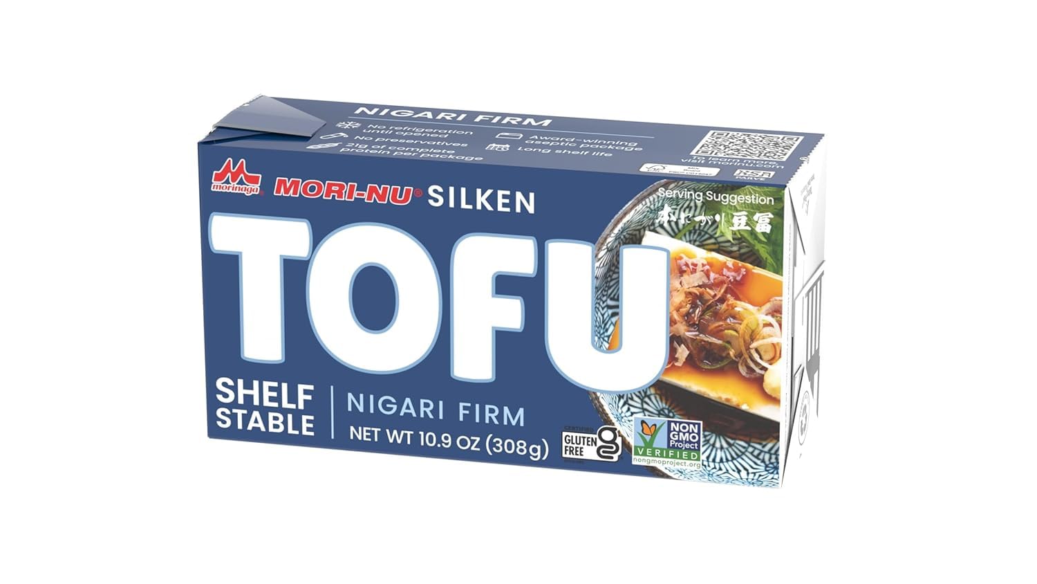 Mori Nu Silken Nigari Firm Tofu, 10.9 oz x 12 Packs