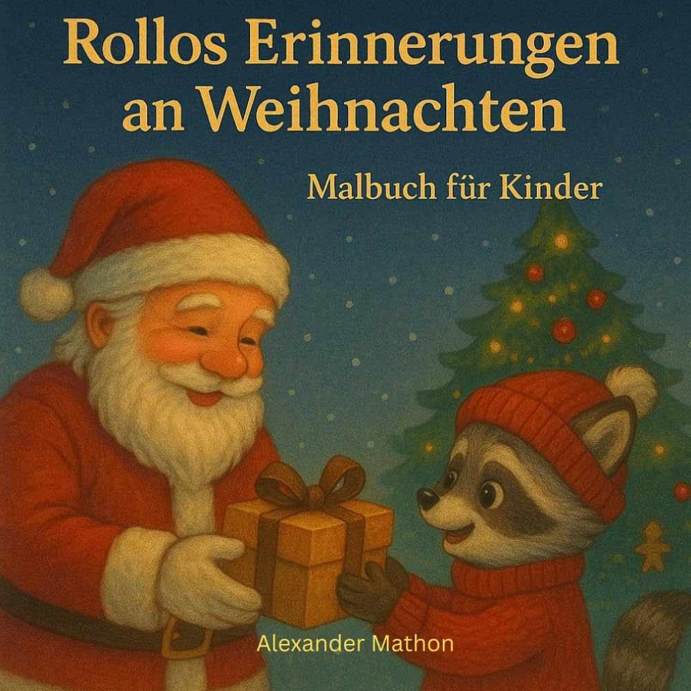 Rollos Erinnerungen an Weihnachten: Malbuch für Kinder