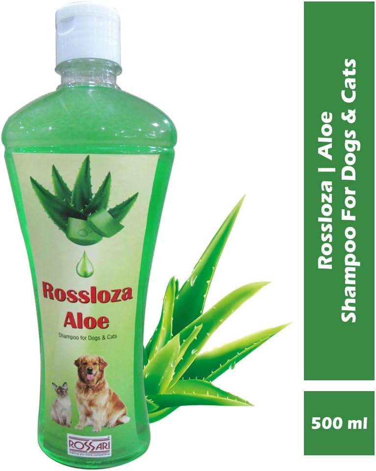 Rossloza Aloe Vera Dog and Cat Pet Shampoo, 500 ml