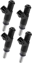 ACROPIX 4pcs 7506158 13537506158 Fuel Injector for BMW 316i 318i 320i E46 E90 2001-2012 for BMW 116i 118i 120i E87 2003-2011 for BMW X3 E83 2005-2011 Z4 E85 05-09 Car Parts, Black