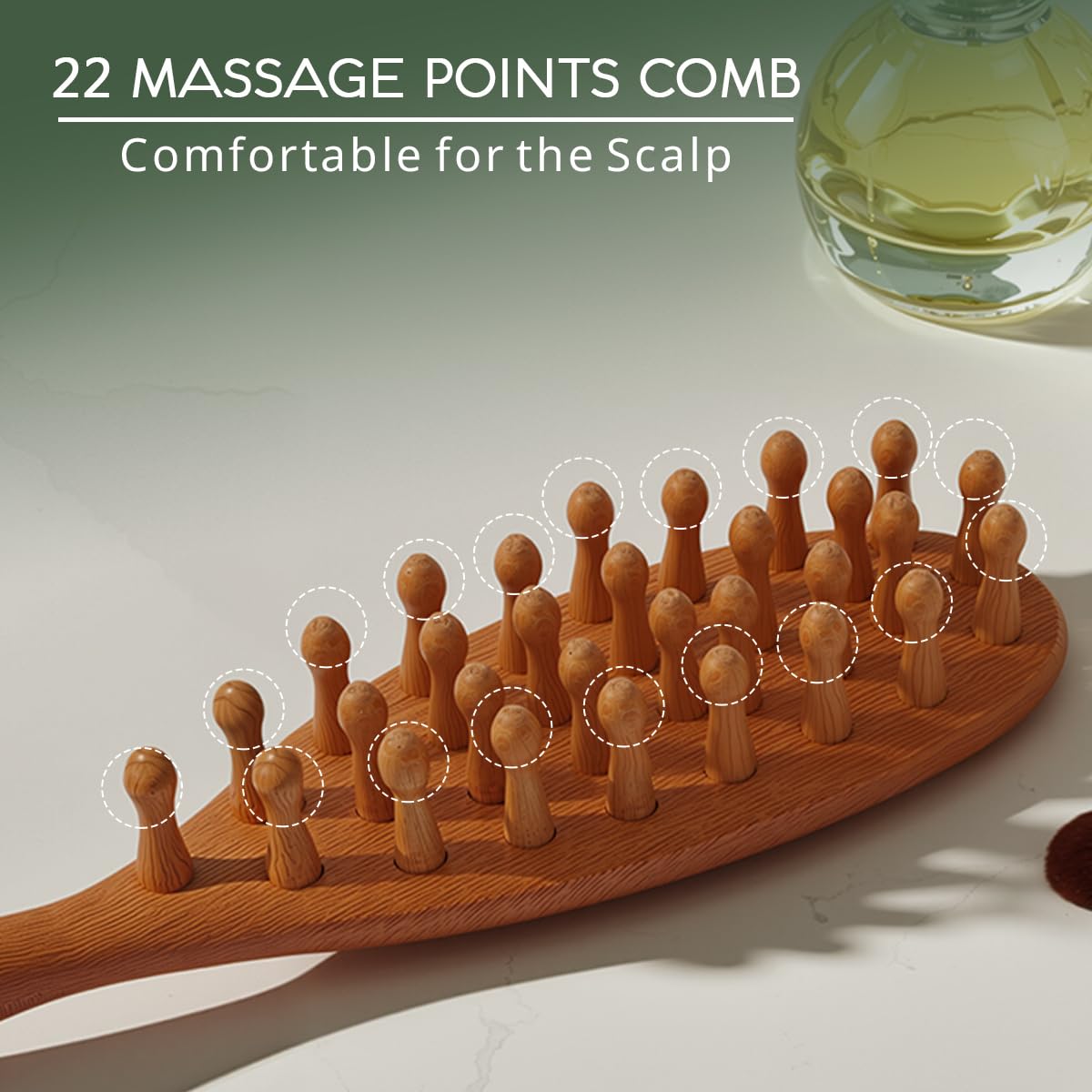 SCALP　MASSAGE　CОMB Amazon.com: iunxkmi Wooden Scalp Massage Comb - Sandalwood Head