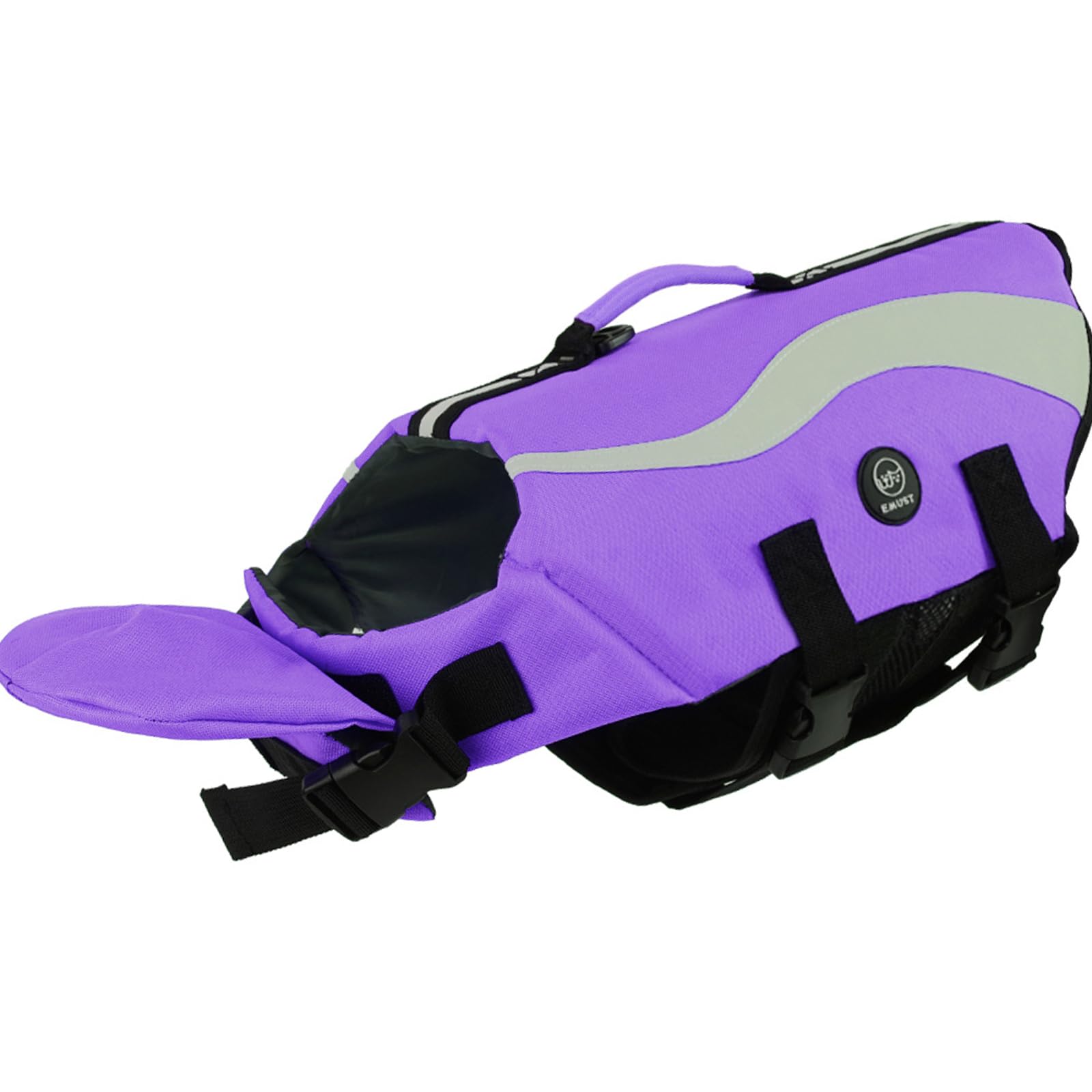 EMUST Dog Life Jacket, Ripstop Large Dog Life Vests Swimsuit for Boating/Swimming/Pool with Double Rescue Handles, Dogs Flotation Vest for Large Dogs,