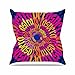 Kess internes rp1046aop03 18 x 46 cm roberlan AD Astra extérieur par Aral Mandala Bleu Orange Couvre-lit Coussin – Multicolore