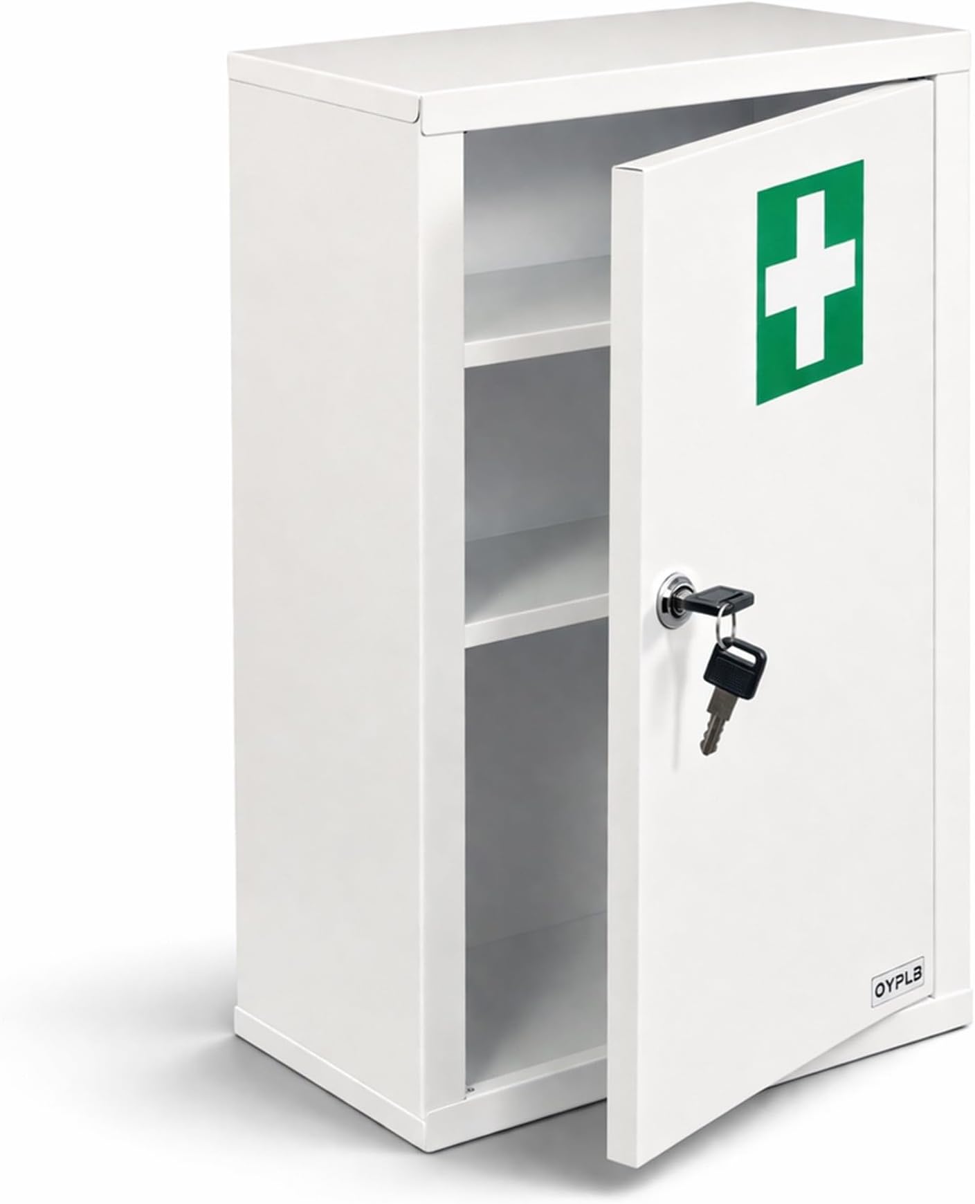 Oypla Wall Mounted Metal First Aid Medicine Medical Cabinet Locker