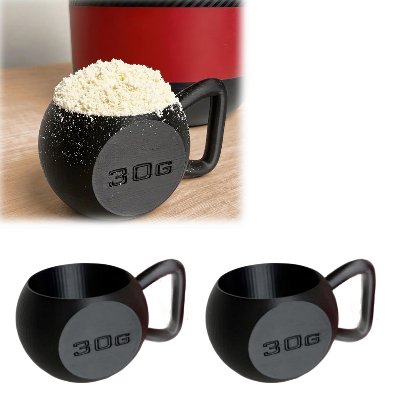 Kettlebell Protein Spoon Compatible with MuscleTech, Fitness Protein Scoop Gym Supplement Spoon Protein Powder Scoop
