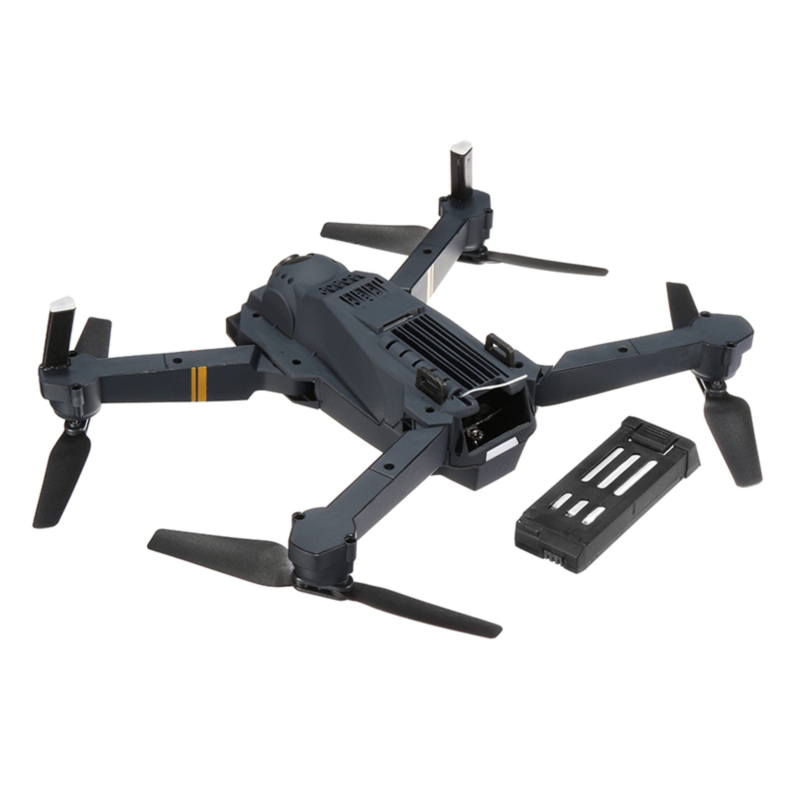 SANDALFON Drone Plegable Mini Drone con Cámara HD, Giro 3D 360º Luz LED Quadcopter WiFi FPV Video En Vivo, Auto Retorno Control Aplicación Toma Fotos Grabación Retención de Altitud para Principiantes