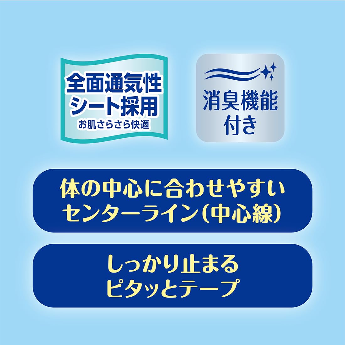 Amazon.co.jp: アテント テープM 背モレ・横モレも防ぐ うす型 66枚(22