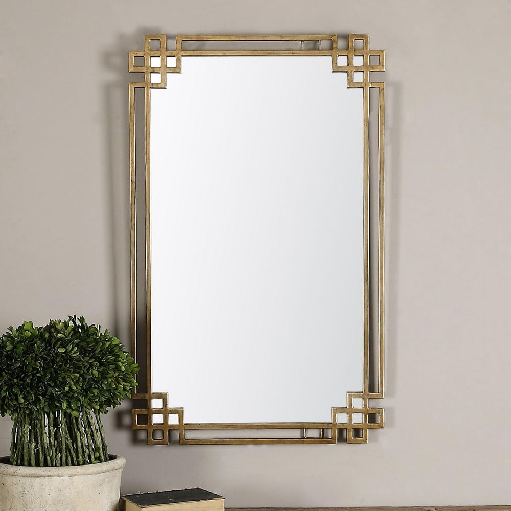 Uttermost Devoll Gold 23" x 36 3/4" Rectangular Wall Mirror