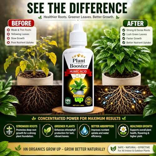 Image of Plant Food Collection| Plant Fertilizer | Compost | Manure For Garden | Home | Office Plants (HUMIC ACID | PACK OF 1)