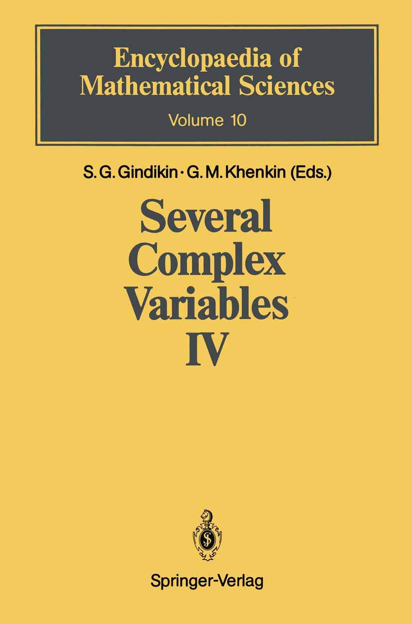 Several Complex Variables IV: Algebraic Aspects of Complex Analysis: 10 (Encyclopaedia of Mathematical Sciences, 10)